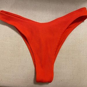 Hollister Coral cheeky swim bottoms